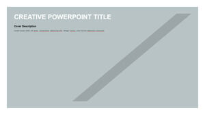 最小对角线形状 PowerPoint 模板