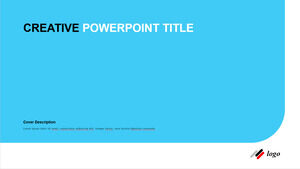 最小限の基本的な形状の PowerPoint テンプレート