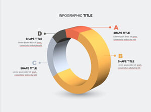 3D-Kuchen-Ring-Beschreibung-PowerPoint-Vorlagen