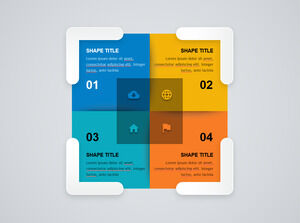 Square-Cross-Section-Center-Overlay-Icona-Modelli di PowerPoint