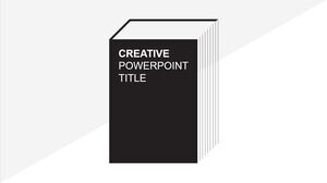 最小限のブックカバー PowerPoint テンプレート