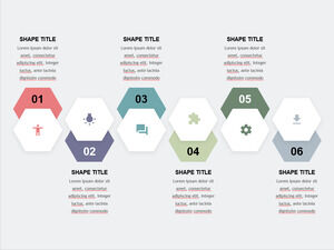 hexagon-kembar-warna-powerpoint-templat