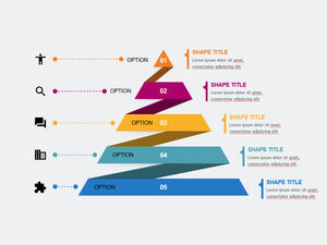 ピラミッド-垂直-複雑-PowerPoint-テンプレート