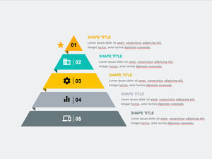 Modelos de PowerPoint-Nível de Pirâmide