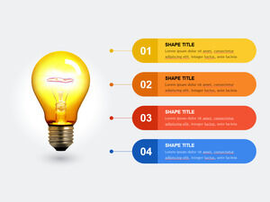 照明-創意-列表-PowerPoint-模板