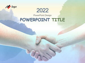 Handshake-Hintergrund-PowerPoint-Vorlagen