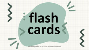 Google Slaytlar ve PowerPoint için Flashcards şablonu