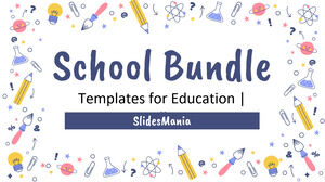 School Bundle 06. Templates for education.