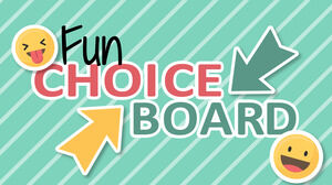 Fun Choice Board. Free interactive template.