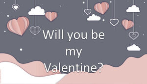 Vei fi Valentinul meu? Șablon de Ziua Îndrăgostiților Fericiți.
