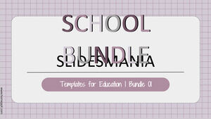 School Bundle 01. Modelli per l'istruzione.