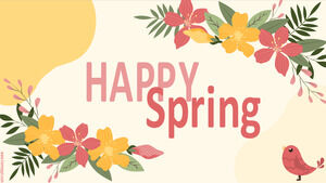 Happy Spring, Saisonfolien und Tagesordnung.