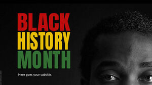 Tema di presentazione delle diapositive del Black History Month.