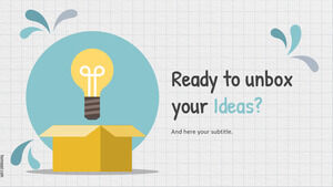 Распакуйте шаблон презентации ваших идей.