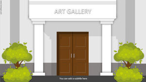 Galleria d'arte virtuale, modello interattivo.