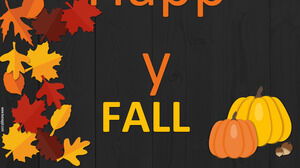 Happy Fall, diapositivas de temporada y agenda.