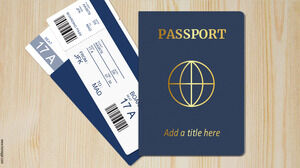 護照幻燈片模板。