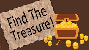 Find the Treasure, interactive slides template.