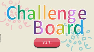 Șablon interactiv pentru Challenge Board.