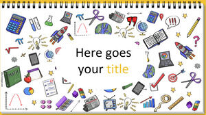 Doodles Modèle gratuit pour Google Slides ou présentations PowerPoint