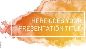 Бесплатный акварельный шаблон для Google Slides или презентаций PowerPoint