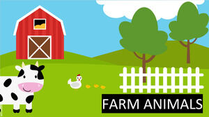 Free Farm Animals Shapes for Google Slides or PowerPoint