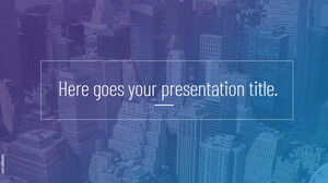 Modello di presentazione gratuito Medeley Business per Presentazioni Google o PowerPoint
