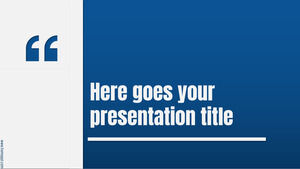 Șablon de prezentare gratuit Finch pentru Google Slides sau PowerPoint