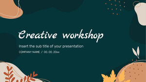 Creative Workshop Free Presentation Background Design pour le thème Google Slides et le modèle PowerPoint