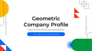 Geometrik Şirket Profili Google Slaytlar teması ve PowerPoint Şablonu için Ücretsiz Sunum Arkaplan Tasarımı