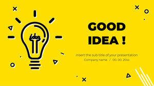 Modelo de apresentação gratuito Good IDEA – Tema do Google Slides e modelo do PowerPoint