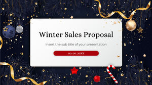 Plantilla de presentación gratuita de propuesta de ventas de invierno - Tema de Google Slides y plantilla de PowerPoint