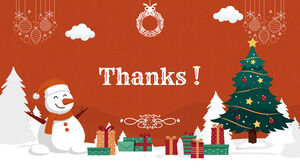 Diseño de presentación gratuita Merry Christmas Wishes para el tema de Google Slides y la plantilla de PowerPoint