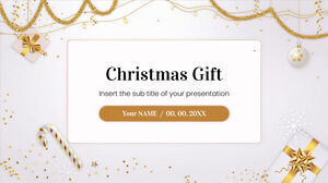 Christmas Gift free presentation design for Google Slides theme and PowerPoint template