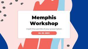 Modello di presentazione gratuito di Memphis Workshop - Tema di Presentazioni Google e modello di PowerPoint
