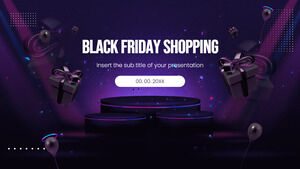 Black Friday Shopping Free Presentation Template – Google Slides Theme and PowerPoint Template