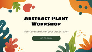 Darmowy szablon prezentacji abstrakcyjnych warsztatów roślinnych – motyw prezentacji Google i szablon programu PowerPoint