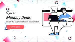 Modèle de présentation gratuit Cyber ​​Monday Deals - Modèle Google Slides et thème PowerPoint