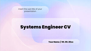 시스템 엔지니어 CV 무료 프레젠테이션 템플릿 - Google 슬라이드 템플릿 및 PowerPoint 테마