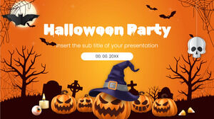 Halloween Spooky Night Party Ücretsiz Sunum Şablonu - Google Slaytlar Teması ve PowerPoint Şablonu