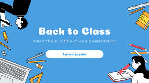 Bezpłatny szablon prezentacji Powrót do klasy — motyw Prezentacji Google i szablon programu PowerPoint