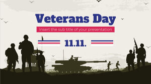 Modello di presentazione gratuito Veterans Day - Tema di Presentazioni Google e modello PowerPoint
