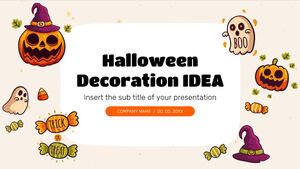Modello di presentazione gratuito IDEA per la decorazione di Halloween - Tema di diapositive di Google e modello di PowerPoint