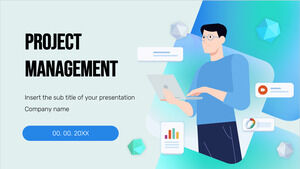 Modello di presentazione gratuito per la gestione dei progetti: tema di Presentazioni Google e modello PowerPoint