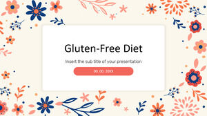 Conception de présentation sans régime sans gluten pour le thème Google Slides et le modèle PowerPoint