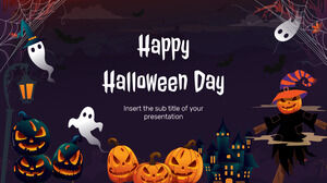 Modèle de présentation gratuit Happy Halloween Day - Thème Google Slides et modèle PowerPoint