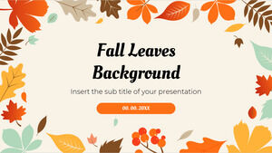 秋天的樹葉背景免費演示模板 - Google 幻燈片主題和 PowerPoint 模板