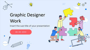 Grafik Tasarımcı Çalışması Ücretsiz Sunum Şablonu – Google Slaytlar Teması ve PowerPoint Şablonu