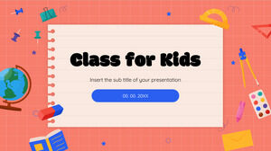 Class for Kids Free Presentation Design pour le thème Google Slides et le modèle PowerPoint