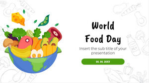Modello di presentazione gratuito per la Giornata mondiale dell'alimentazione: tema di Presentazioni Google e modello PowerPoint